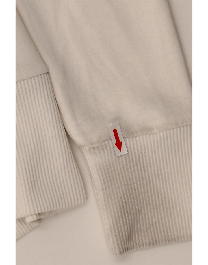 Guess Veste de survêtement pour femme UK 18 XL Blanc Coton