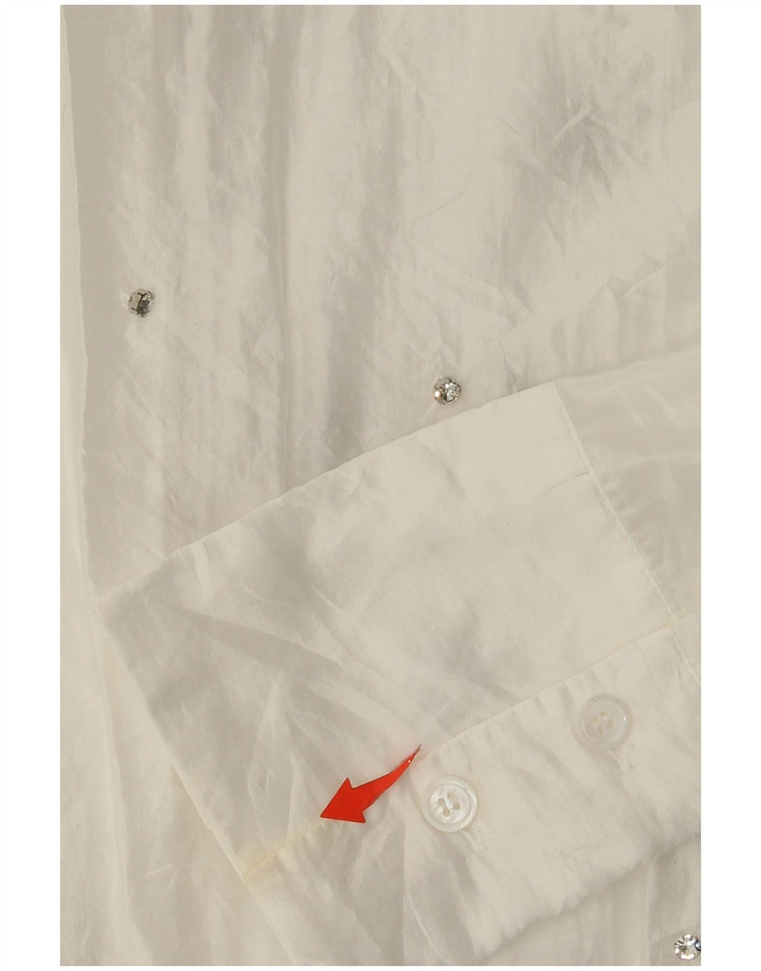 ZARA Femme Chemise Oversize Chemisier UK 6 XS Blanc