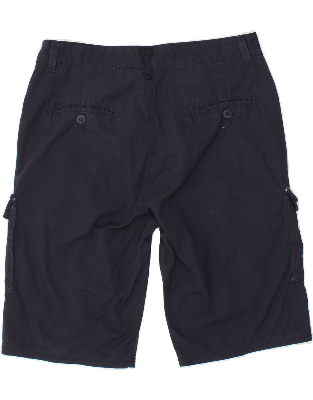 WAMPUM Womens Cargo Shorts IT 46 Large W32 Navy Blue Cotton Vintage Wampum and Second-Hand Wampum from Messina Hembry 