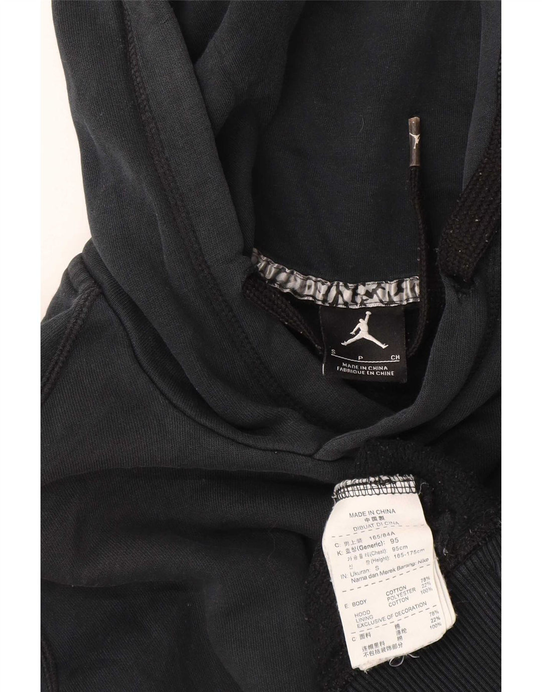 Jordan Pull à capuche pour homme Petit coton bleu marine