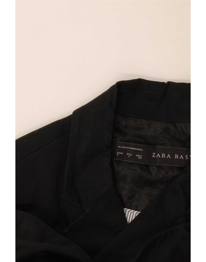 Zara Veste Blazer 1 Bouton Femme UK 14 Large Noir