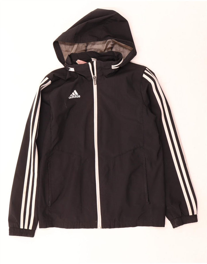 Adidas Veste de pluie à capuche garçon 11-12 ans Noir Polyester