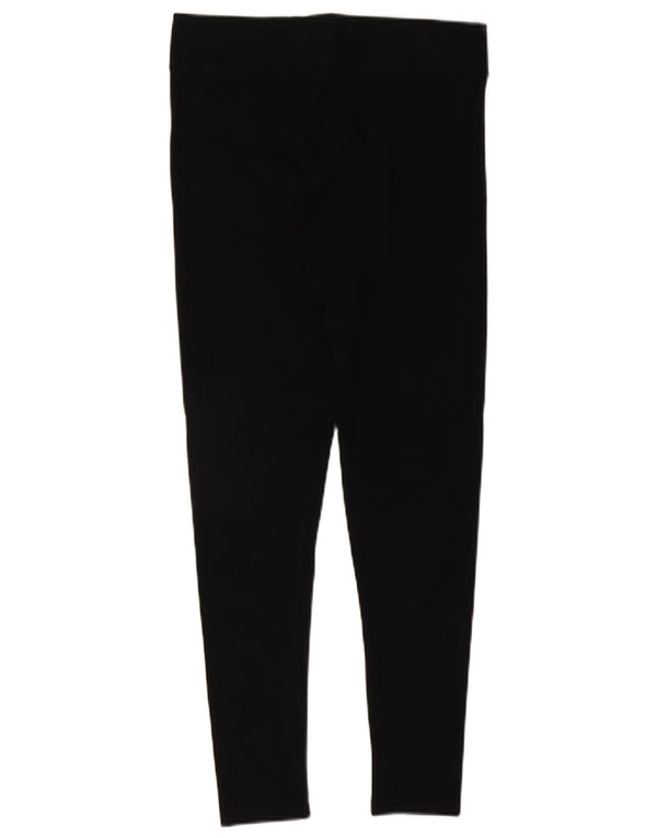Marks & Spencer Leggings Femme UK 12 Coton Noir Moyen