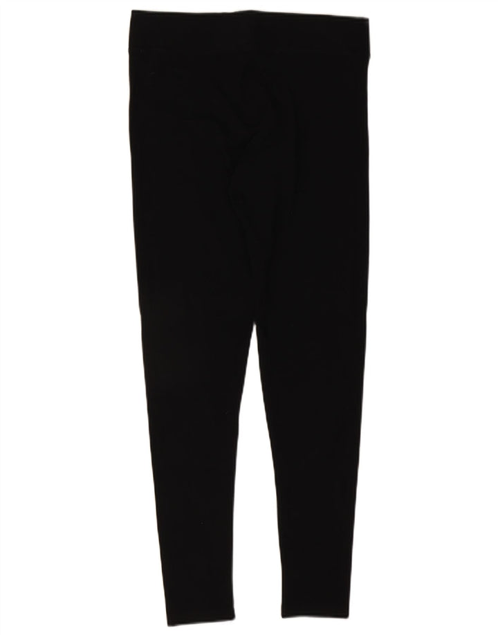 Marks & Spencer Leggings Femme UK 12 Coton Noir Moyen