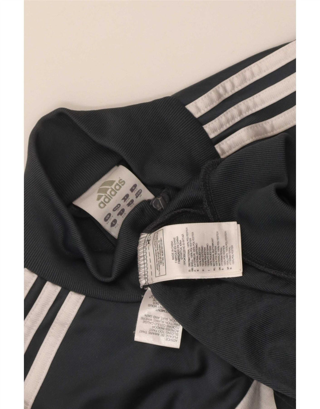 Adidas Veste de survêtement pour garçon 11-12 ans Gris Colorblock Polyester