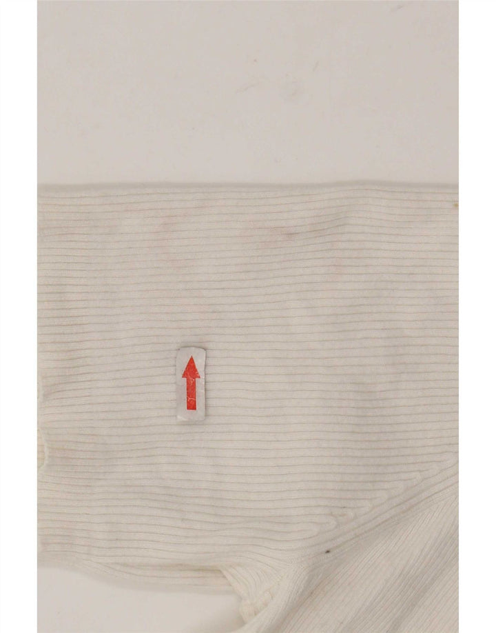 Marks & Spencer Polo Femme UK 14 Grand Coton Blanc