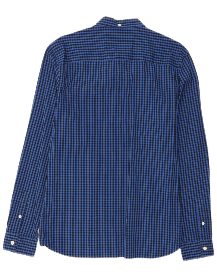 Lyle & Scott Chemise Slim Fit Homme Bleu Moyen Vichy Coton