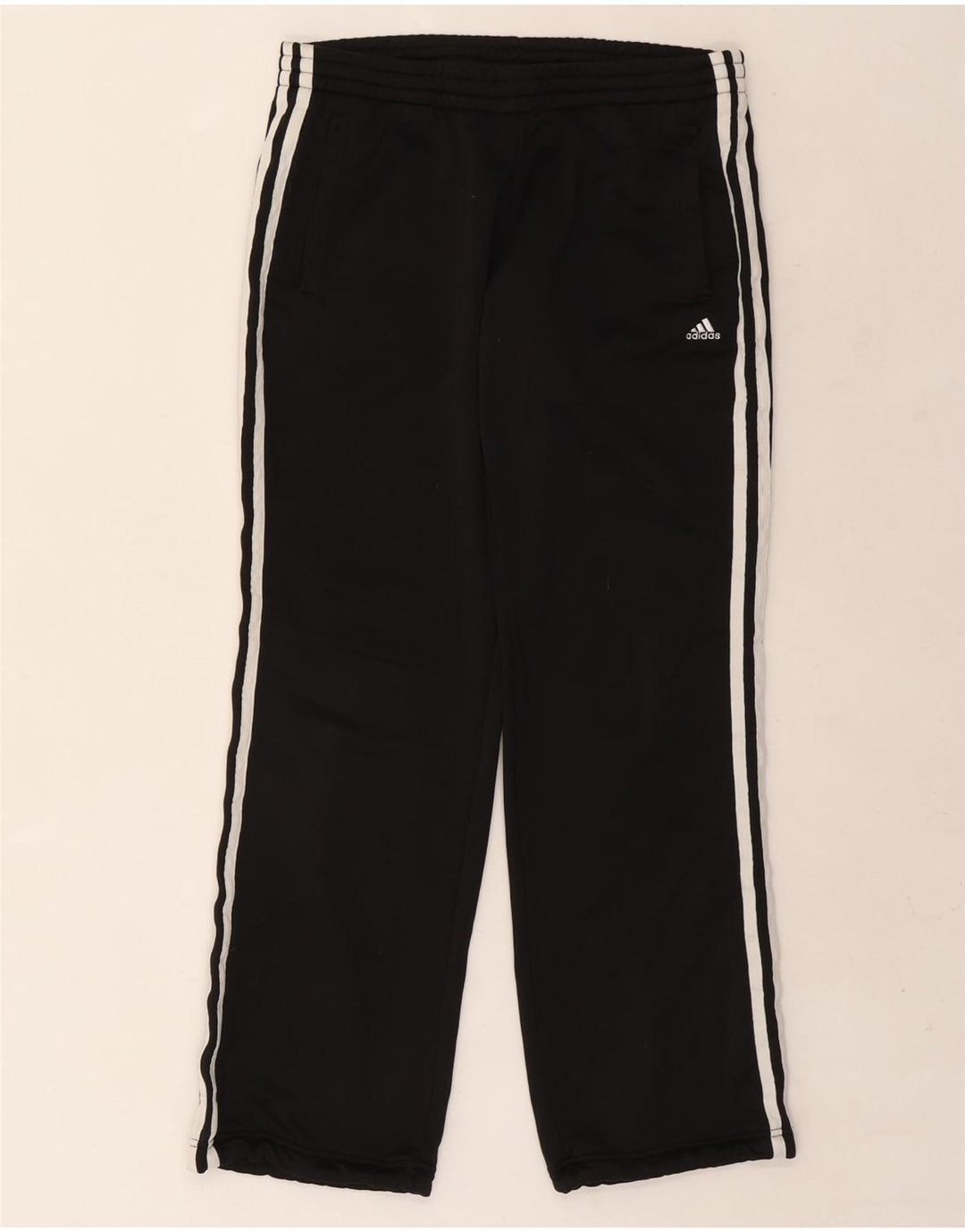 Adidas Pantalon de survêtement pour femme UK 8/10 Small Noir Polyester