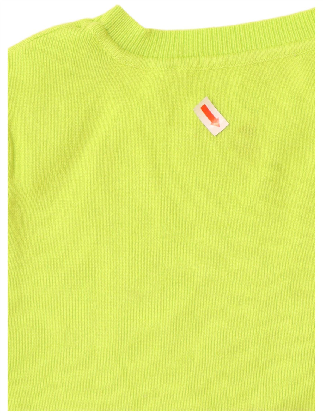 ZARA Pull court à manches courtes et col bateau pour femme UK 8 Petit Vert