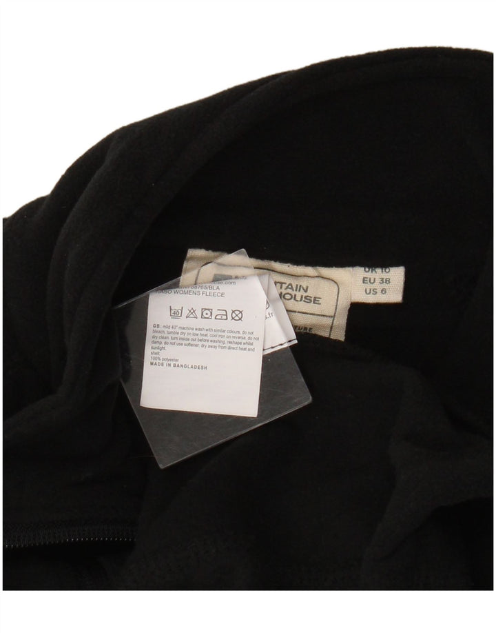 Mountain Warehouse Veste polaire courte pour femme UK 10 Small Noir Polyester