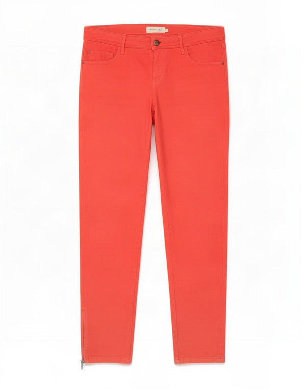 Massimo Dutti Jean Slim Femme EU 38 Small W28 L30 Coton Rose