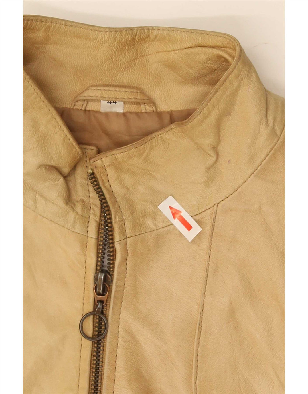 Conbipel Veste En Cuir Femme IT 44 Beige Moyen