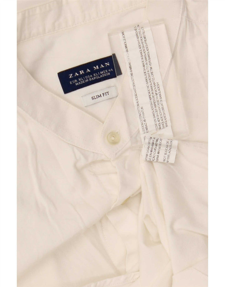 Zara Chemise Slim Fit XL Coton Blanc