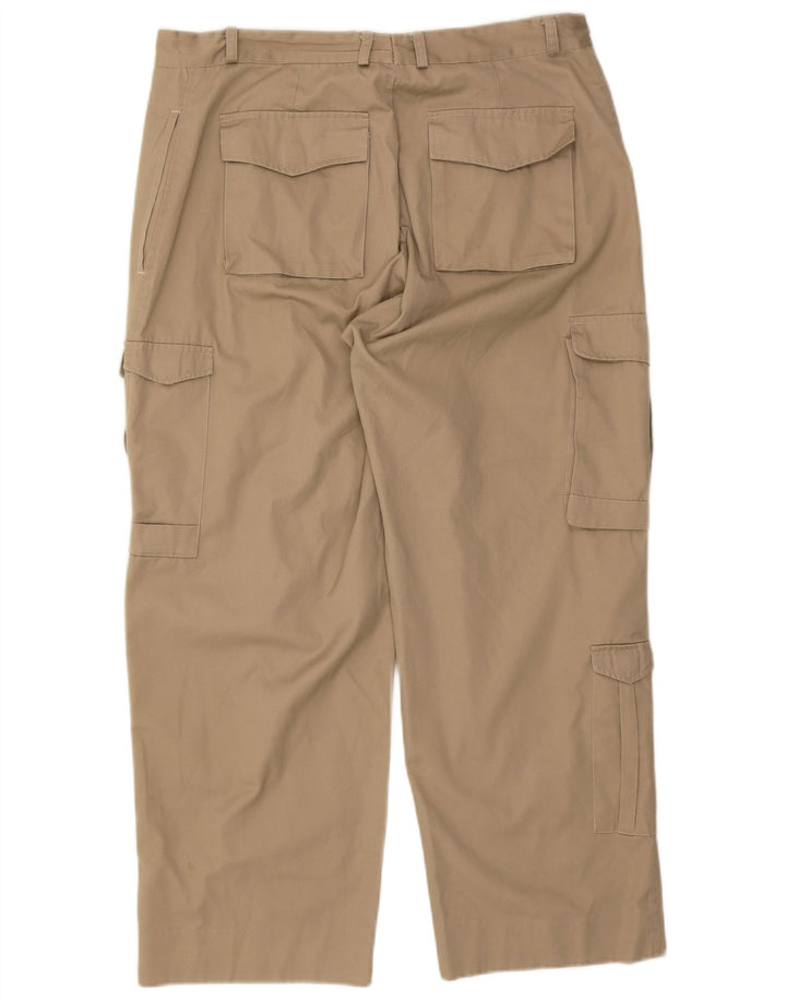 VINTAGE Pantalon Cargo Droit Homme W36 L28 Kaki