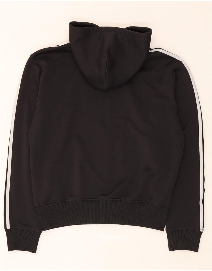 Adidas Pull à capuche zippé pour homme en polyester noir moyen