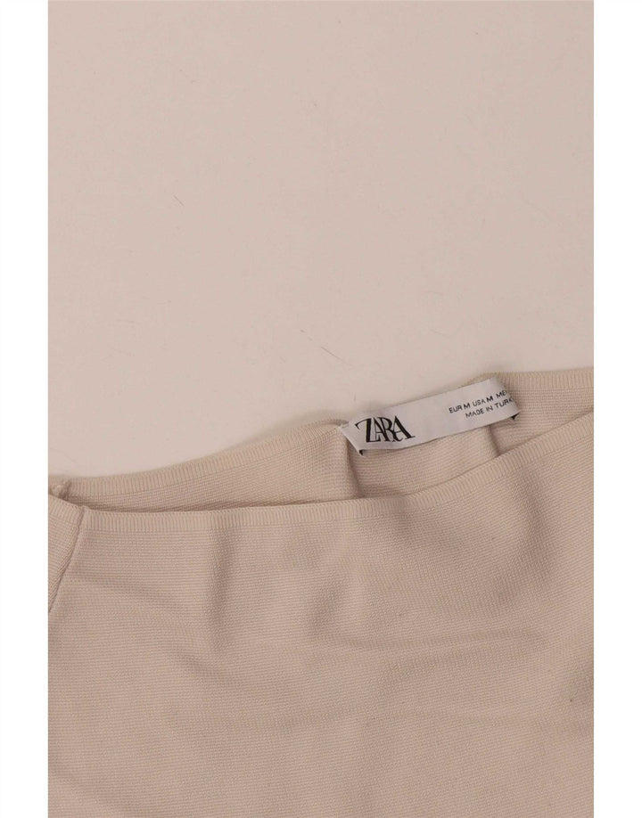 Zara Haut à épaules dénudées pour femme UK 12 Blanc moyen