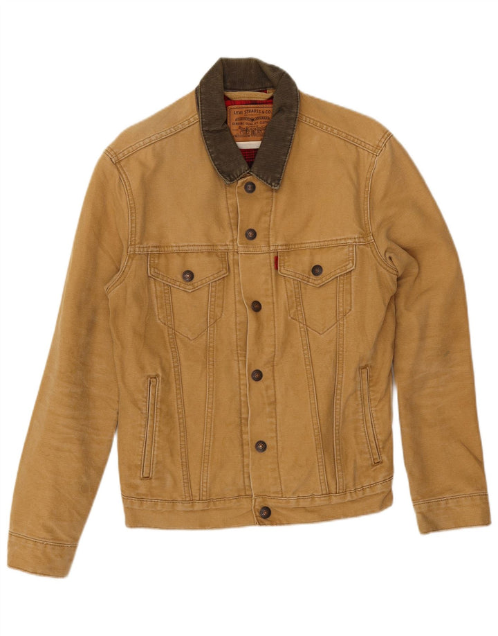 Levi's Veste Bomber Homme UK 36 Petit Coton Colorblock Beige