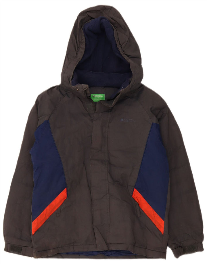 Mountain Warehouse Veste coupe-vent pour garçon 9-10 ans Gris Colourblock