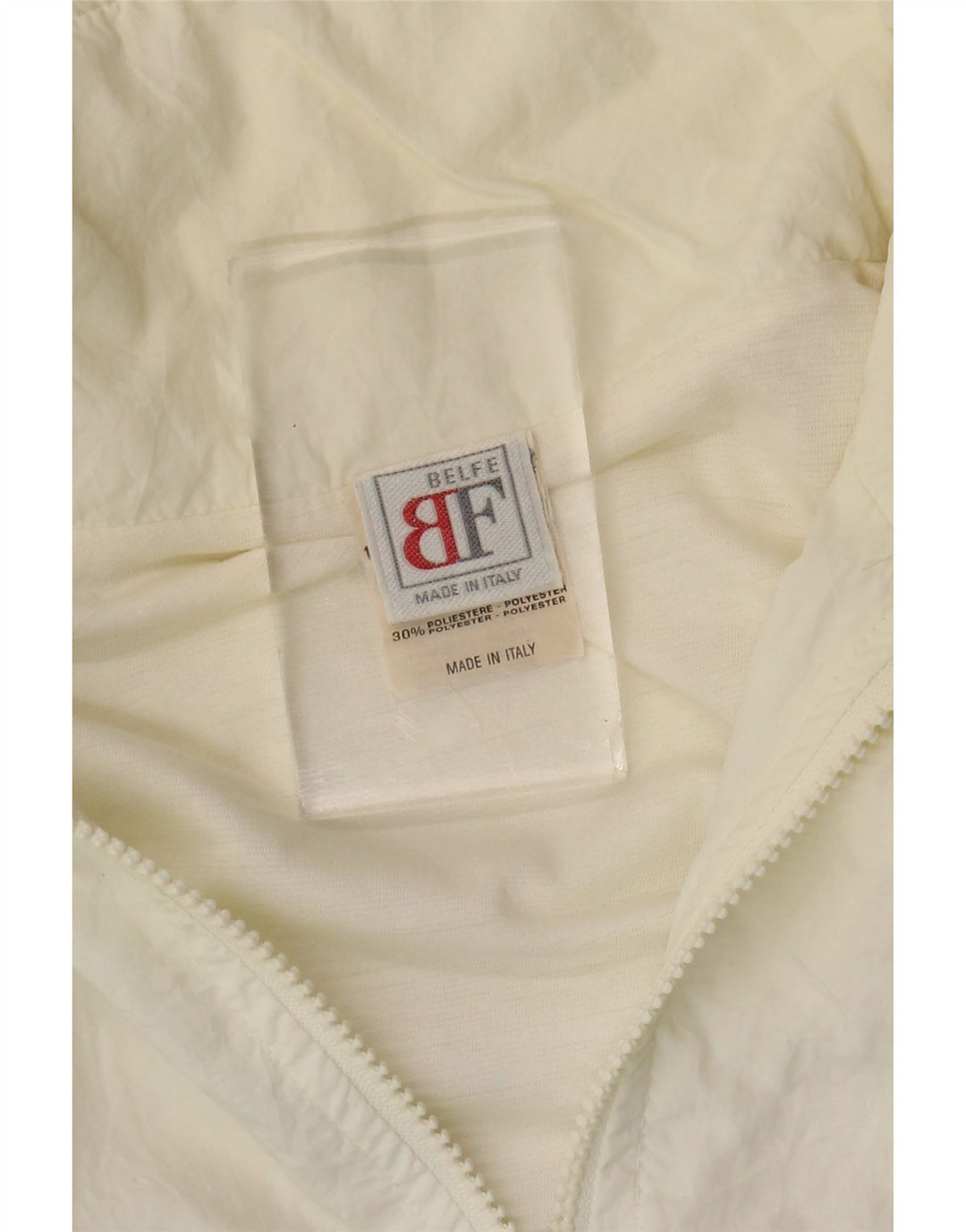 Belfe Veste de Survêtement Homme Large Blanc Colorblock Polyamide