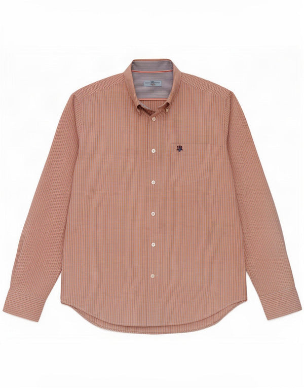 Harmont & Blaine Chemise Homme XL Orange Vichy Coton