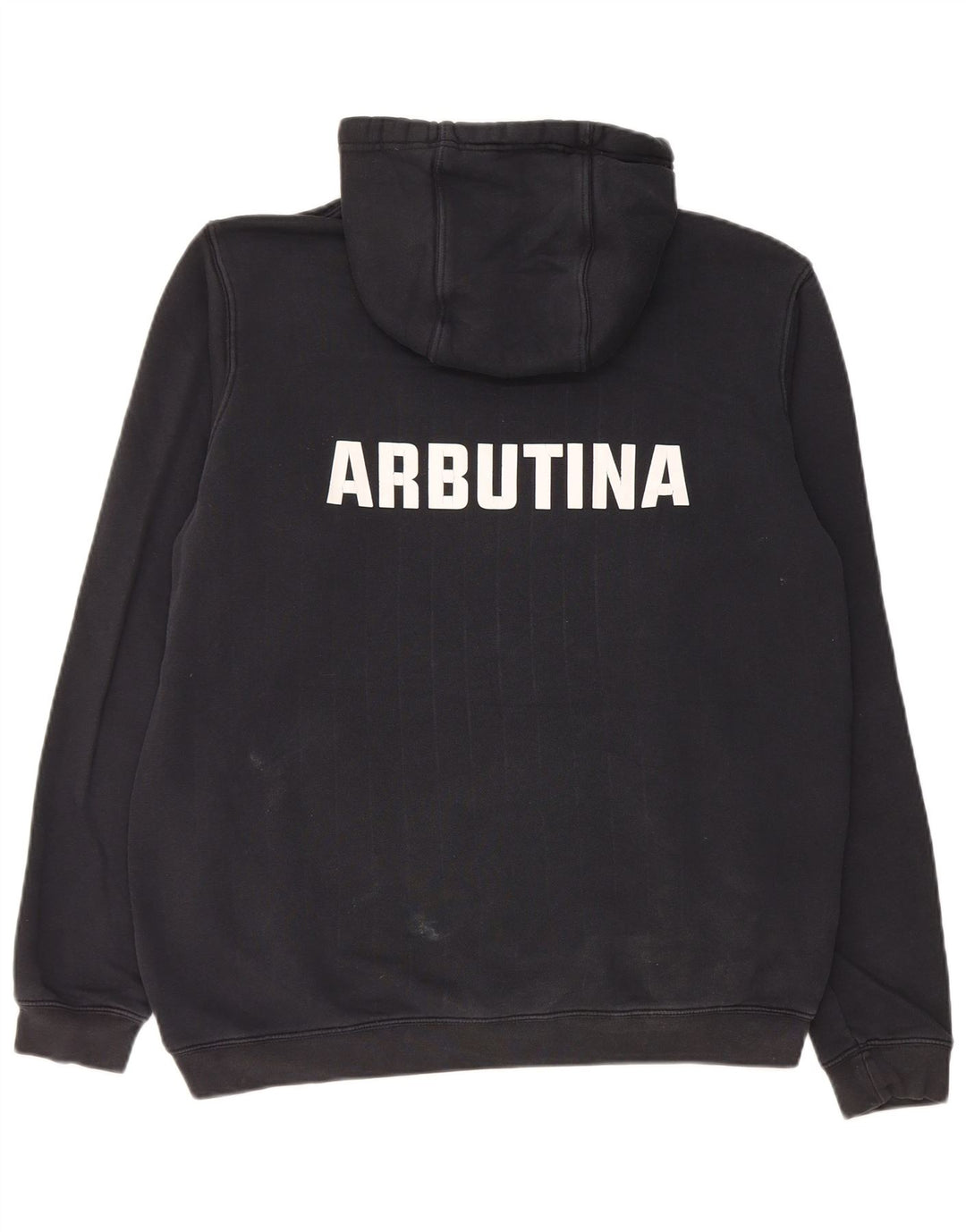 Nike Pull à capuche graphique en coton noir moyen pour homme