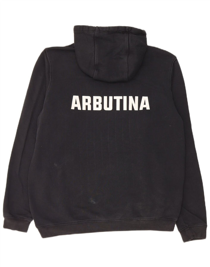 Nike Pull à capuche graphique en coton noir moyen pour homme