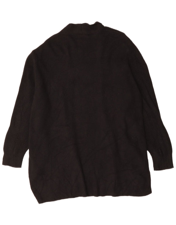 Marks & Spencer Pull cardigan ouvert long pour femme UK 24 4XL Noir