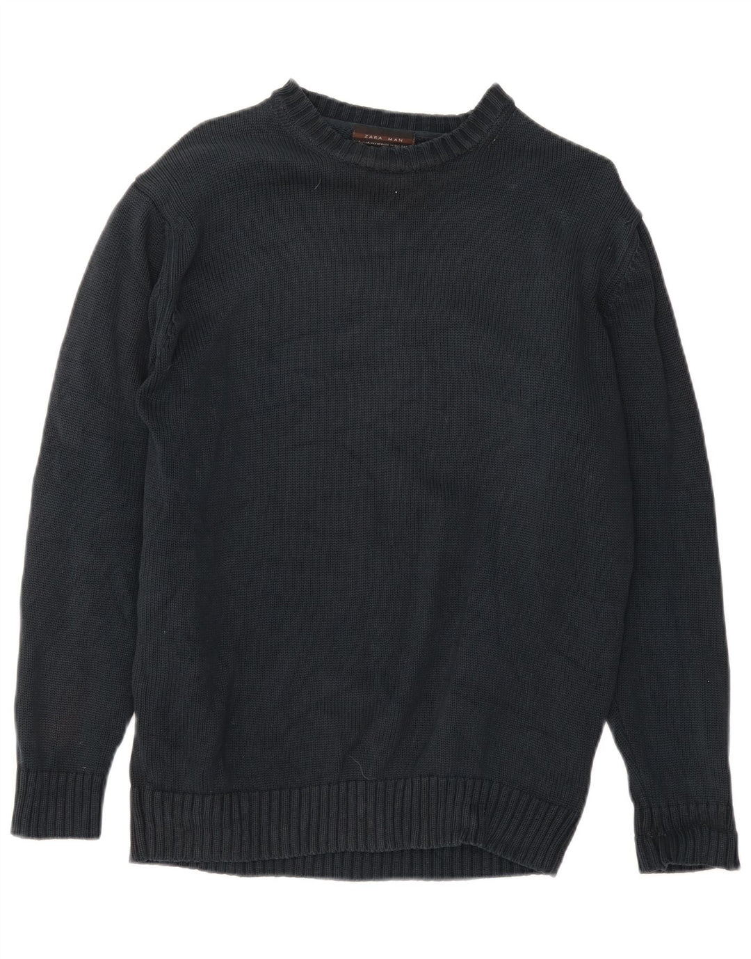 Zara Pull ras du cou pour homme XL Noir
