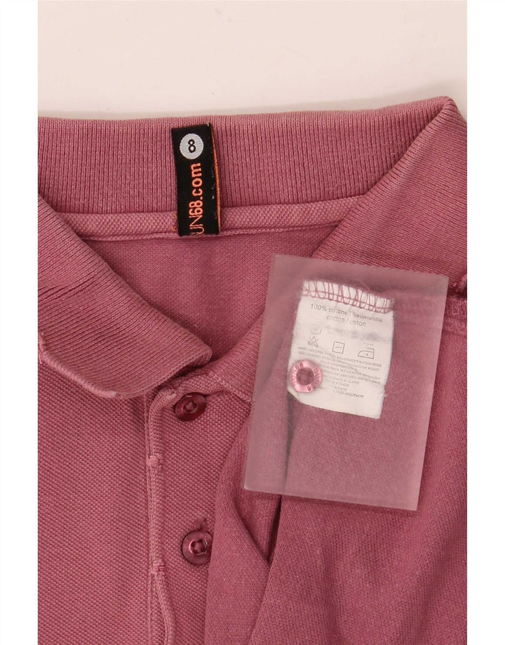 Sun68 Polo Homme Petit Coton Bordeaux