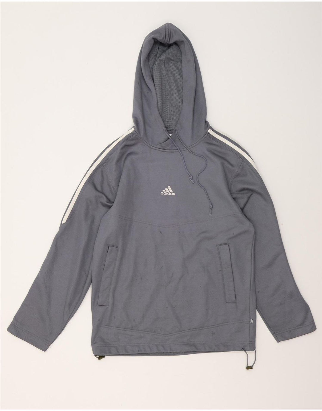 ADIDAS Pull à capuche pour homme UK 34/36 Petit Gris