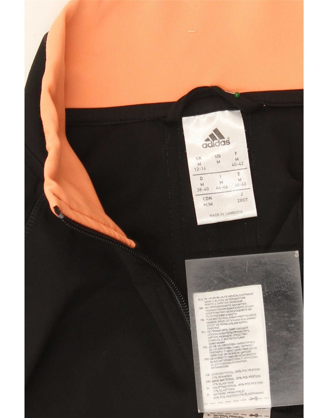 Adidas Climalite Survêtement Top Veste UK 12/14 Medium Noir