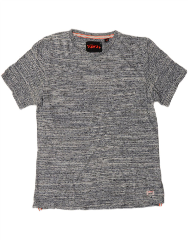 SUPERDRY T-Shirt Homme Bleu Moyen Moucheté Coton