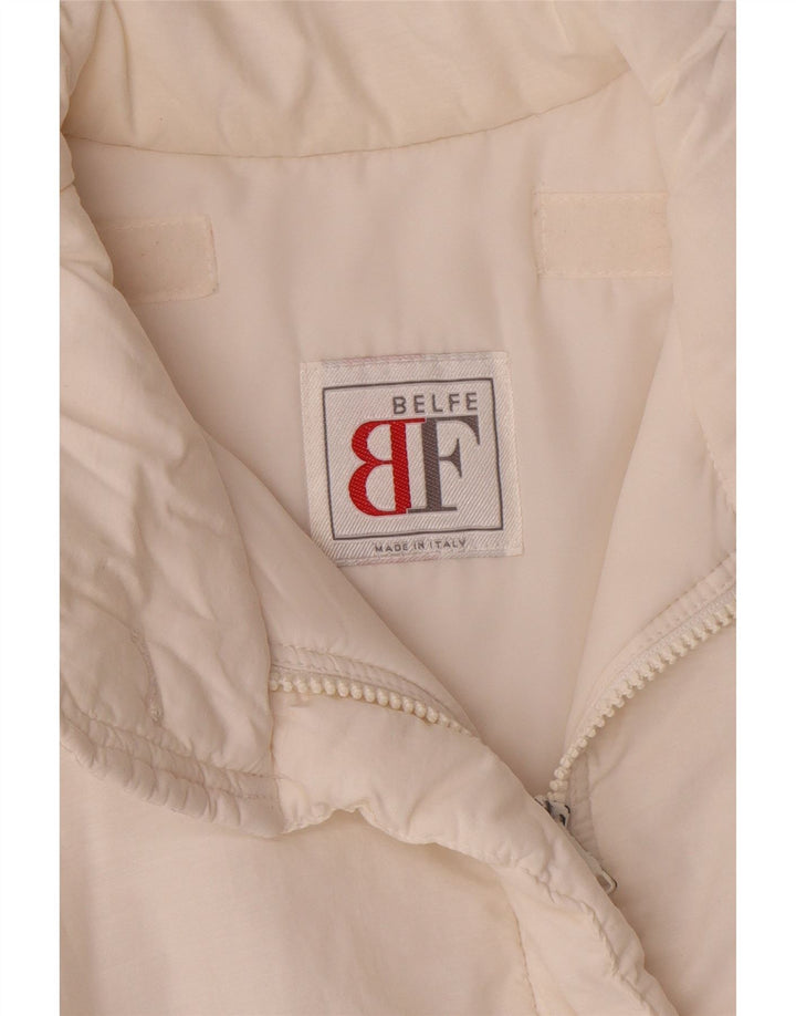 Belfe & Belfe Veste matelassée pour femme UK 14 Large Blanc Polyester