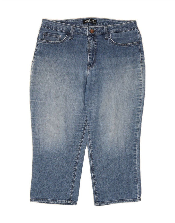 LEE Womens Riders Mid Rise Capri Jeans W32 L20 Blue Vintage Lee and Second-Hand Lee from Messina Hembry 