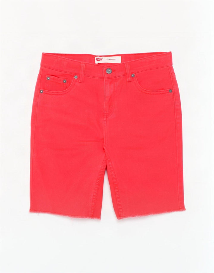 Levi's Short en Jean 511 Garçon 13-14 Ans W28 Rouge Coton