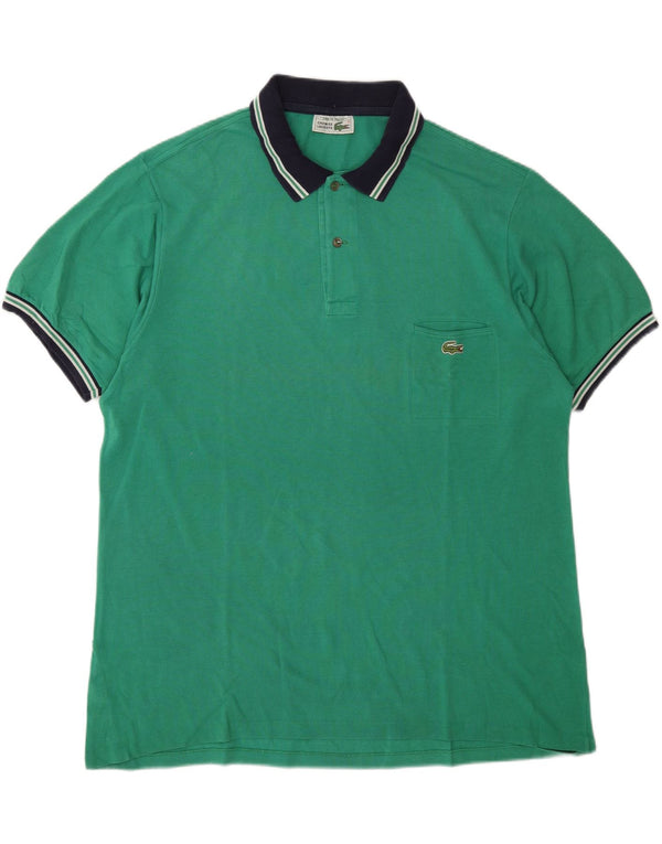 Lacoste Polo Homme Taille 7 2XL Coton Vert