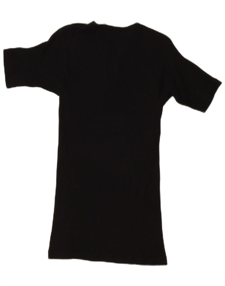 Levi's T-Shirt Femme UK 8 Small Noir Coton