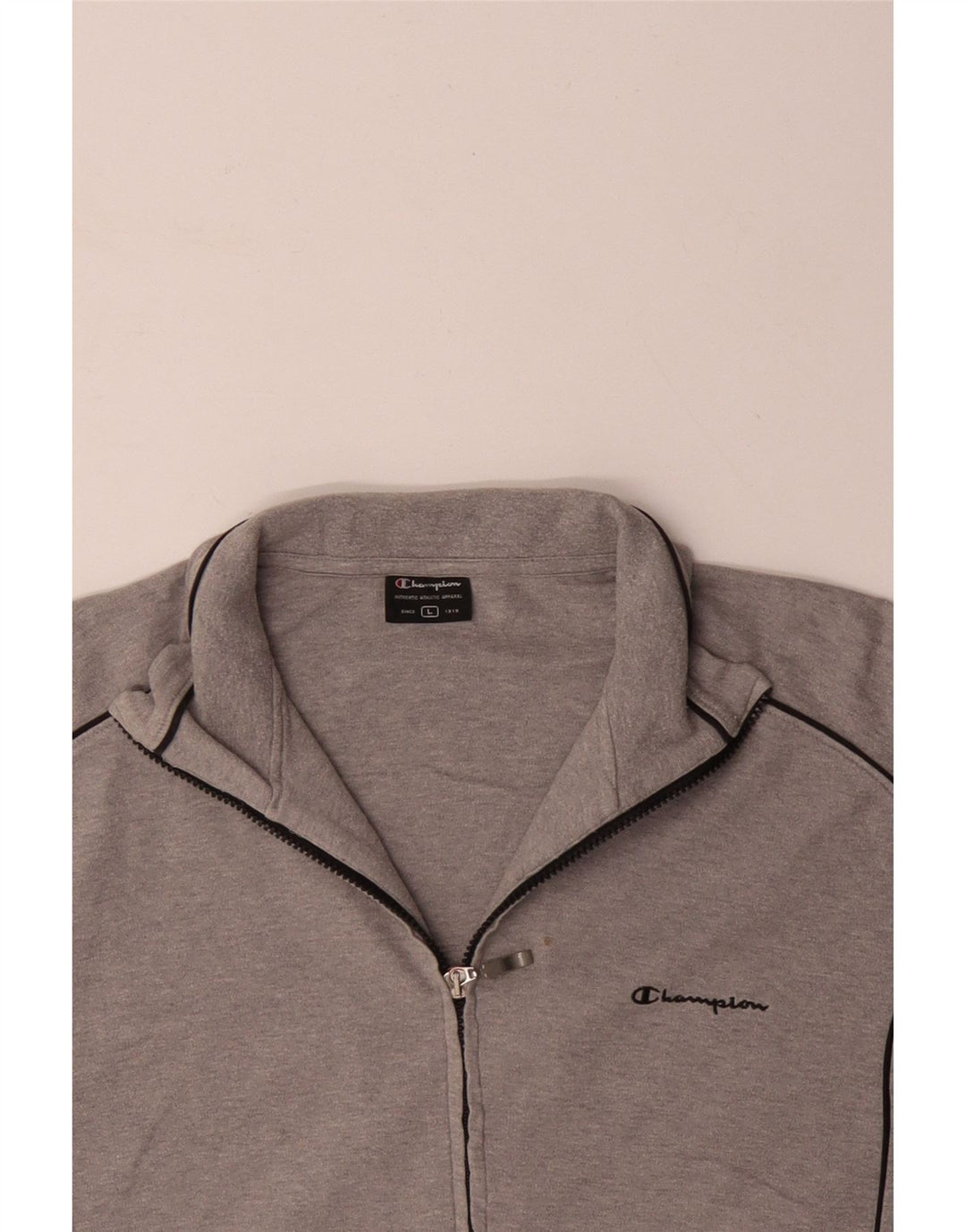 CHAMPION Veste de Survêtement Homme Grand Gris Coton