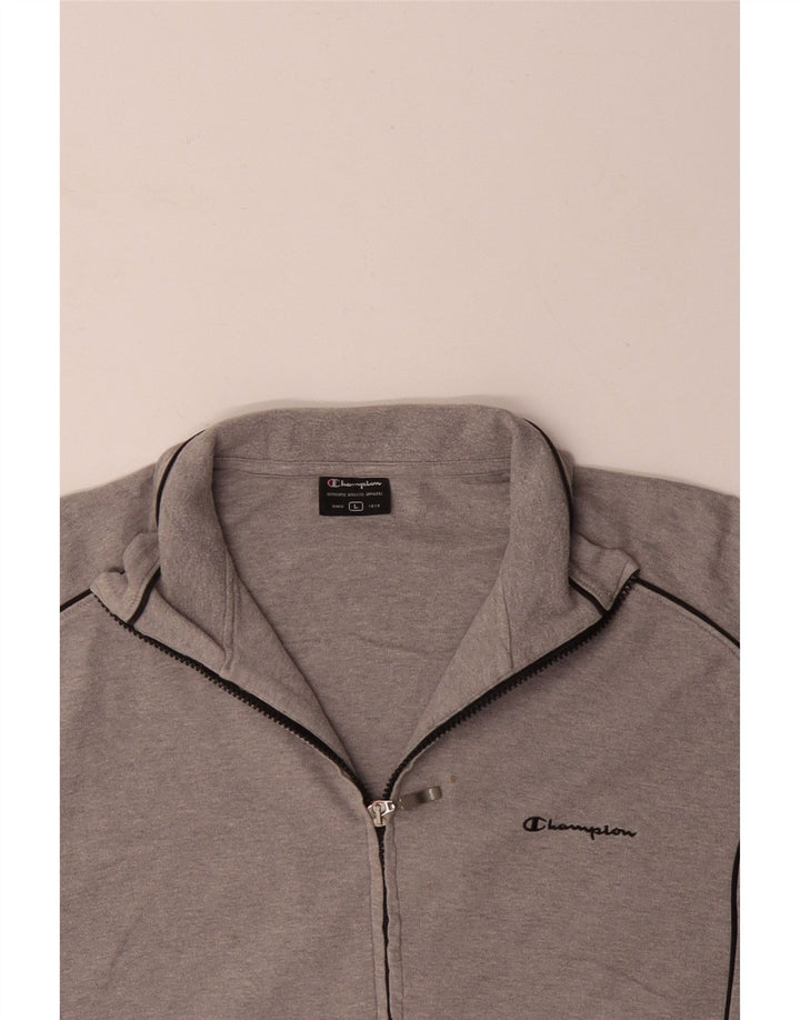 CHAMPION Veste de Survêtement Homme Grand Gris Coton