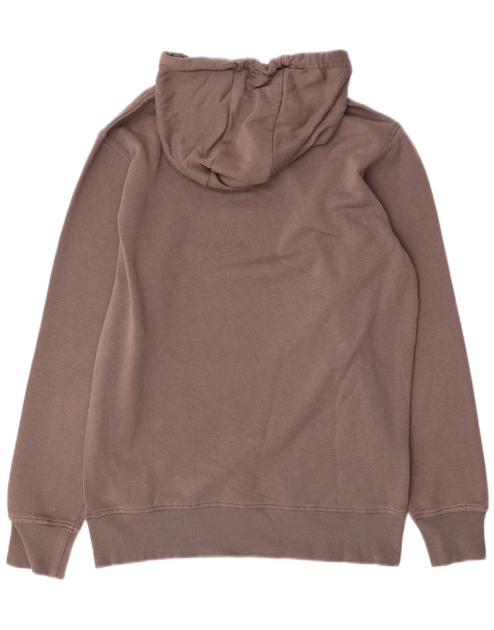 Ellesse Pull à capuche graphique pour homme en coton gris moyen