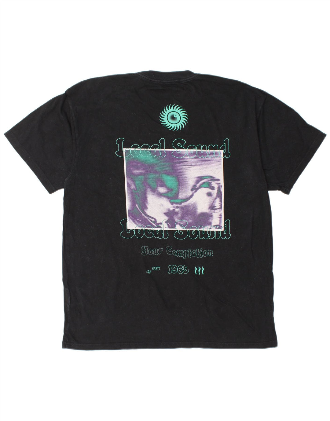 CARHARTT T-shirt graphique pour hommes, grand, en coton noir