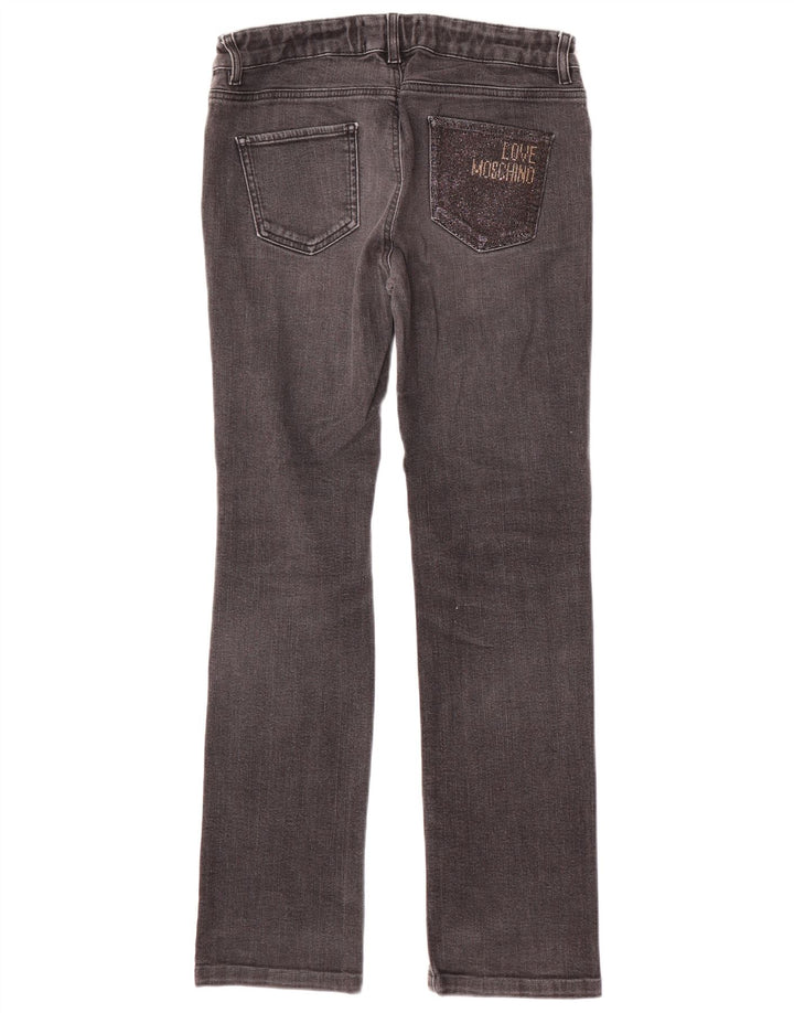 MOSCHINO Jean Droit Femme W30 L31 Noir Coton