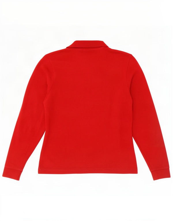 Kappa Polo à manches longues pour femme UK 18 XL Rouge Coton
