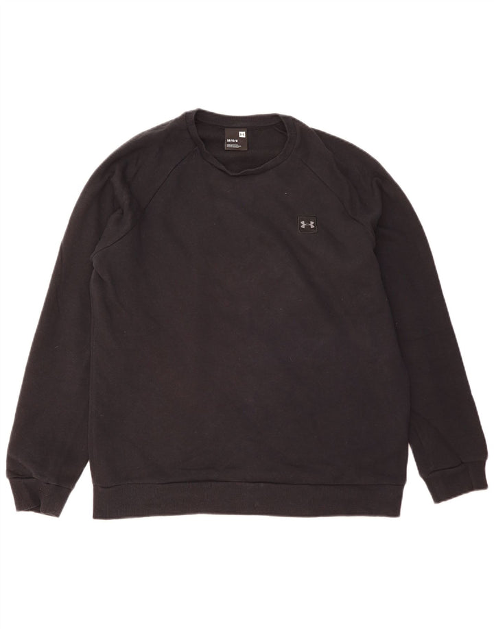 Under Armour Sweat-shirt pour homme en coton bleu marine Taille L