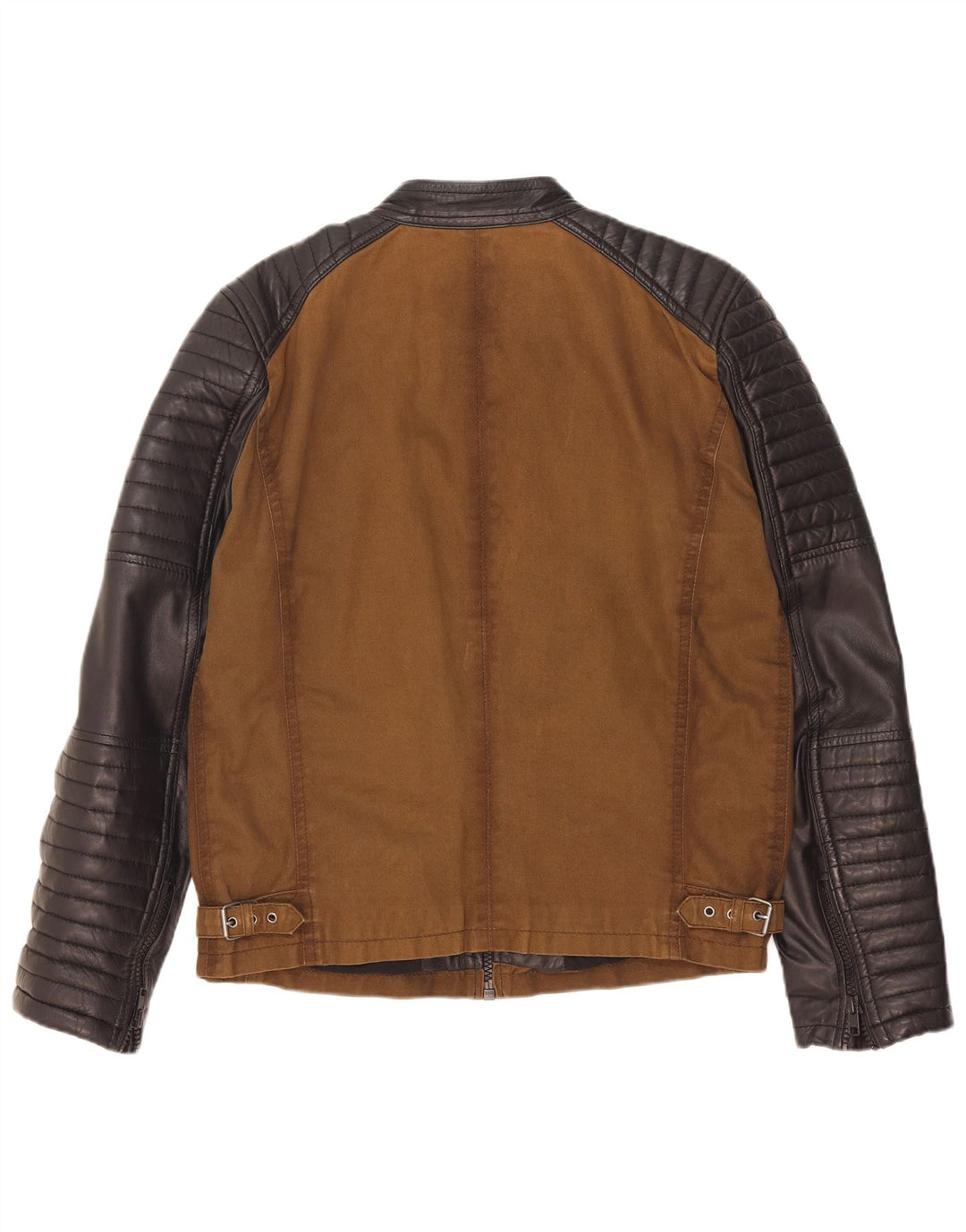 Freaky Nation Veste Racer pour Homme UK 38 Marron Moyen Colorblock
