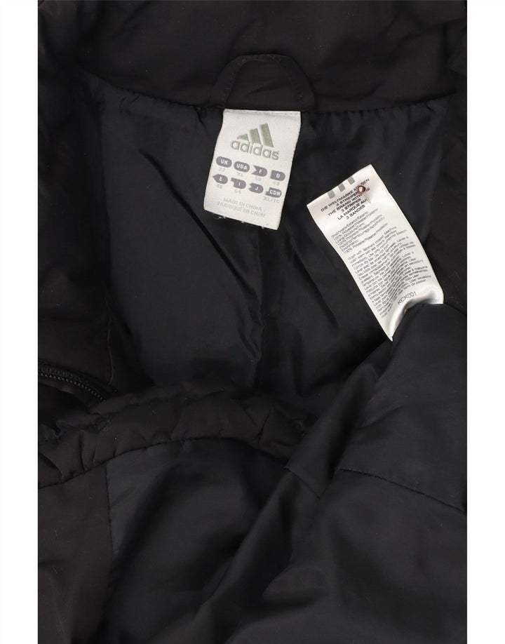 ADIDAS Veste rembourrée pour femmes UK 22 3XL Noir Polyester