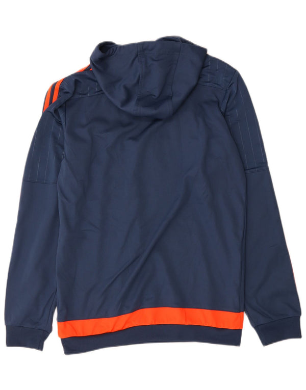 Adidas Pull à capuche pour homme Petit Bleu marine Colorblock Polyester