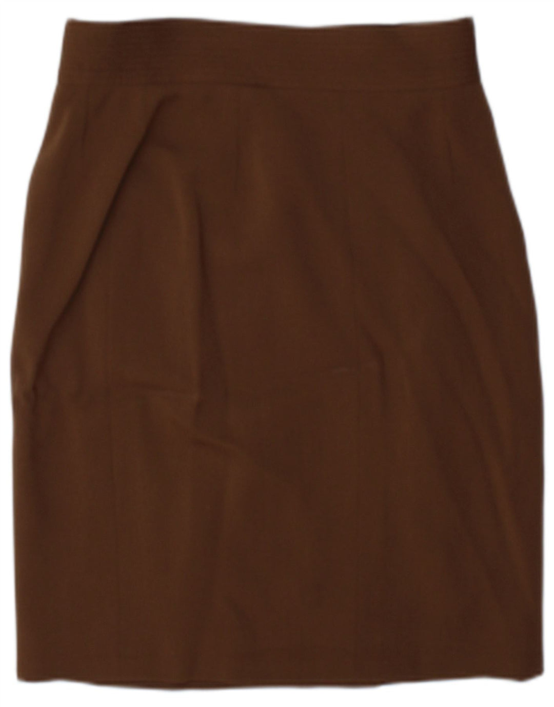 jupe portefeuille femme vintage US 8 Medium W25 laine brune