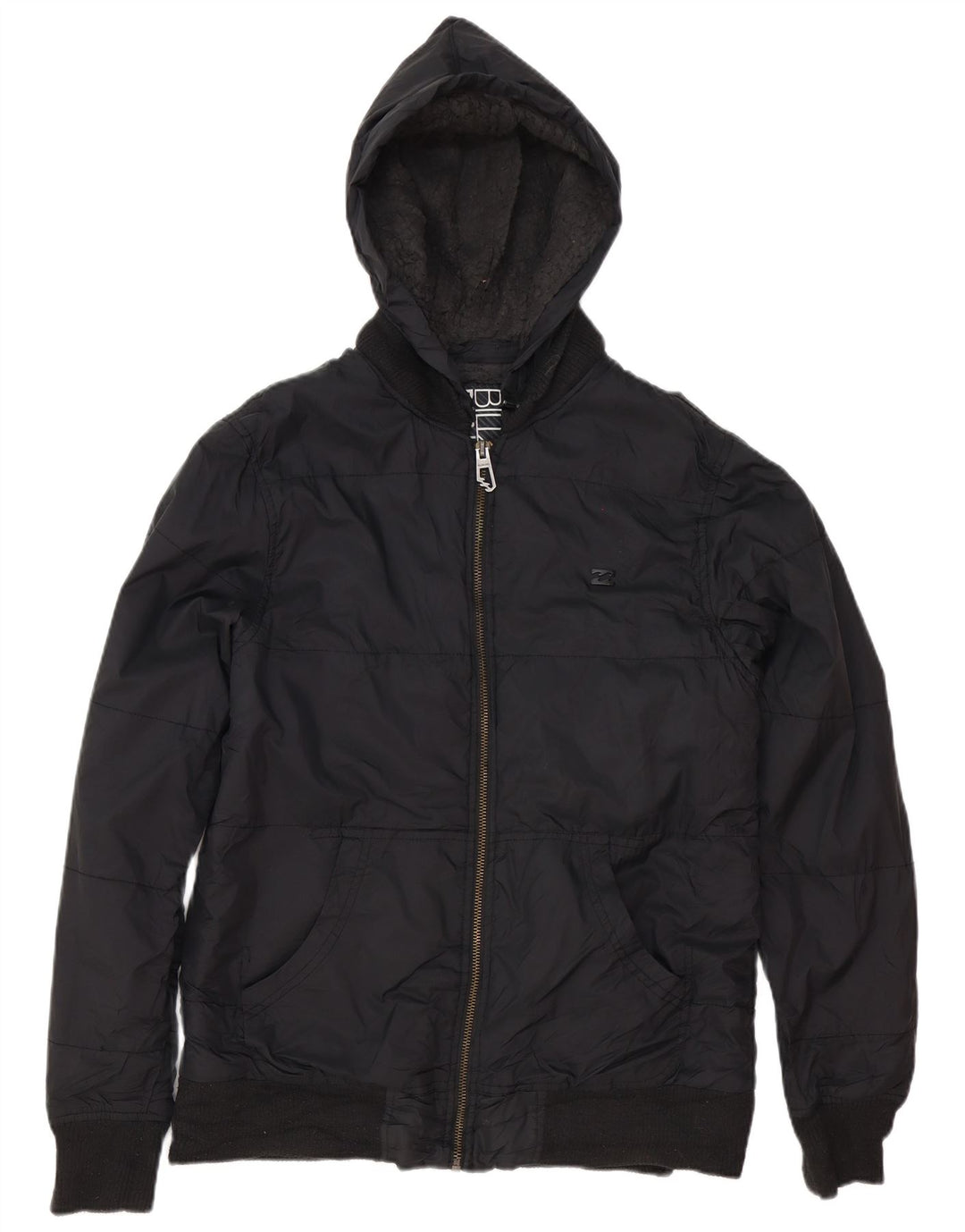 Billabong Veste matelassée à capuche pour homme UK 40 Large Noir Polyester