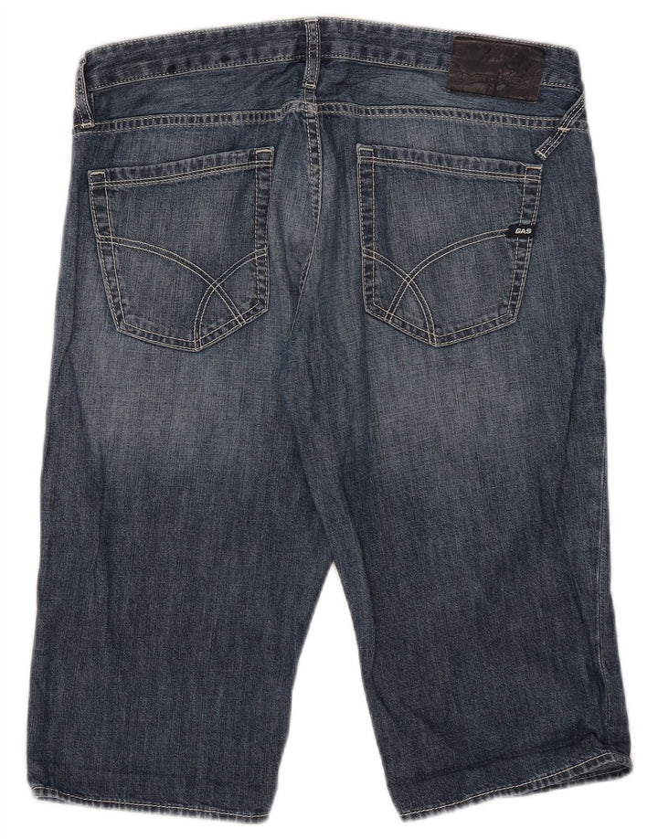 Gas Short en Jean Homme W33 Bleu Moyen Coton